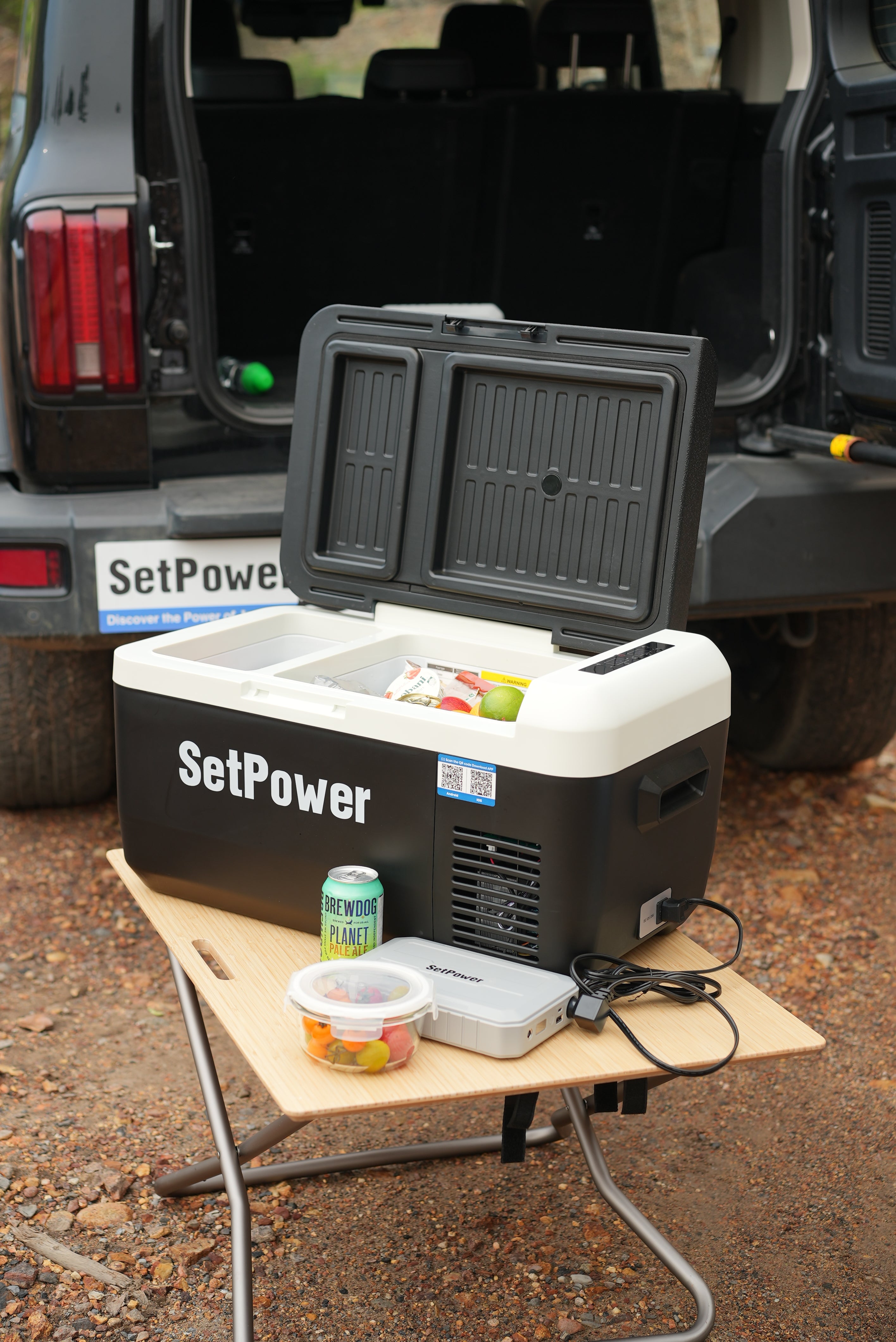 SETPOWER 冷蔵庫 車載冷蔵庫 ポータブル冷蔵庫