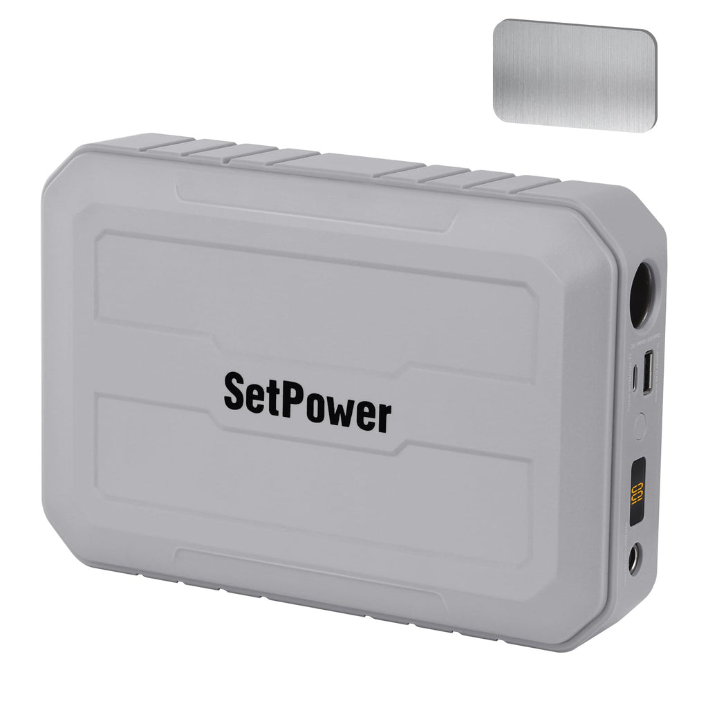 【車載冷蔵庫専用】Setpower ポータブル電源 小型 磁気吸着 1.68Kg 軽量 216Wh ポータブルバッテリー 持ち運び ポタ電
