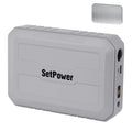 【車載冷蔵庫専用】Setpower ポータブル電源 小型 磁気吸着 1.68Kg 軽量 216Wh ポータブルバッテリー 持ち運び ポタ電
