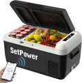 Setpower PT30 車載冷蔵庫 2室独立制御 30L大容量 ポータブル冷蔵庫 小型 トラック 車中泊 キャンプ アウトドア