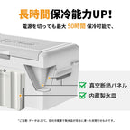 Setpower ポータブル冷蔵庫 20L 車載冷蔵庫 車載家庭両用 携帯冷蔵庫 持ち運び 冷凍庫 アプリ操作（グレー）